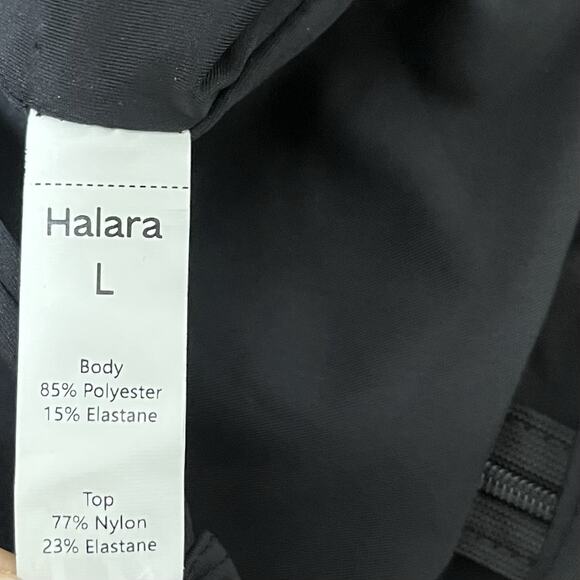 Halara Breezeful Backless Wide Leg Quick Dry Resort Slip Jumpsuit Size L Black - Picture 5 of 6